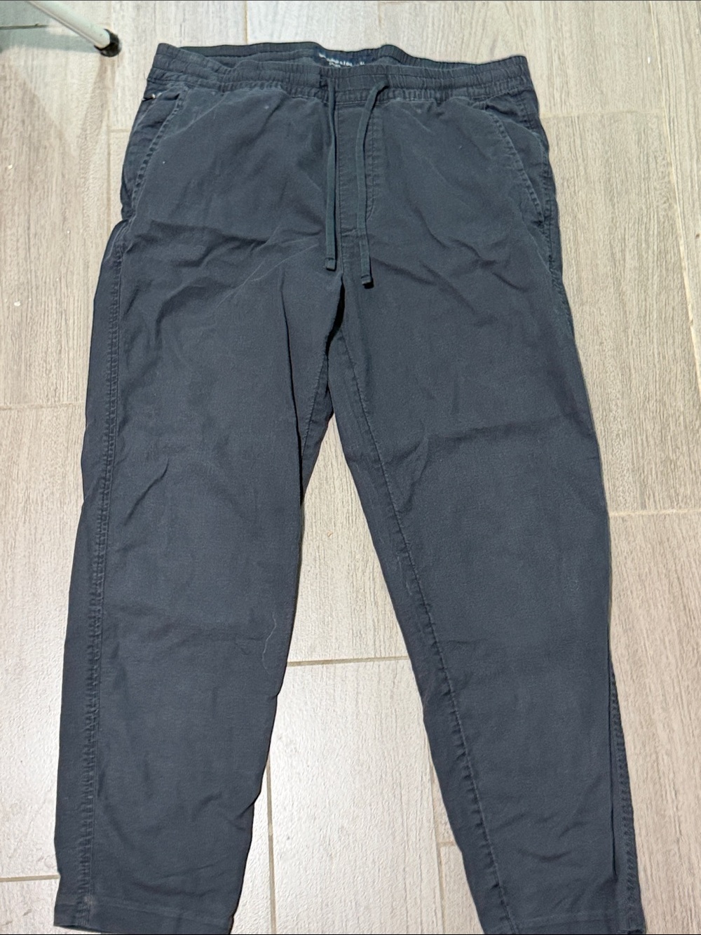 Abercrombie & Fitch Black Drawstring stretch Pants